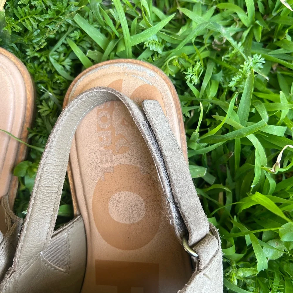 Sorel Women's Sandals in Silver and Tan